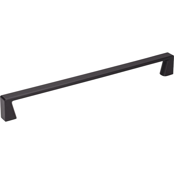 Jeffrey Alexander 224 mm Center-to-Center Matte Black Square Boswell Cabinet Pull 177-224MB - main